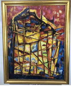 Vertical Construction - Oil on Canvas - by Frederick M. Perl